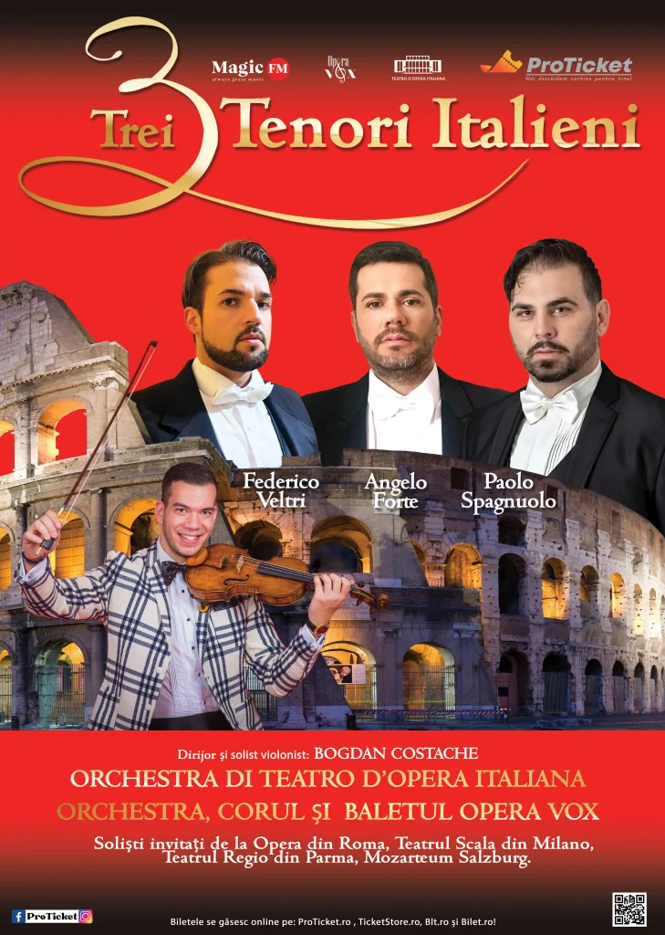 TREI TENORI ITALIENI – “ÎN LUNA FEMEII”